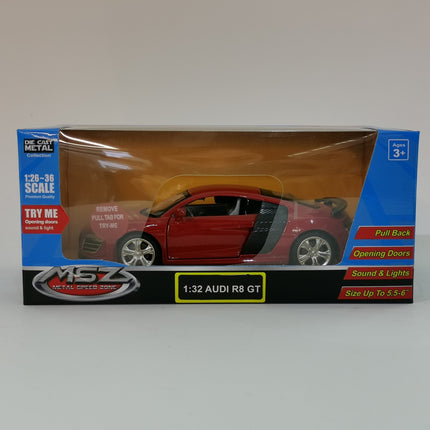 Kovový model Audi R8 GT, měřítko 1:32, sběratelské auto