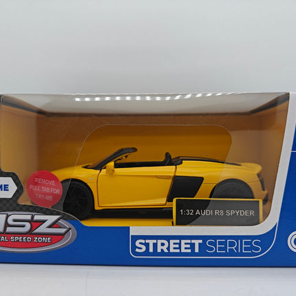 Kovový model Audi R8 Spyder, měřítko 1:32, sběratelský