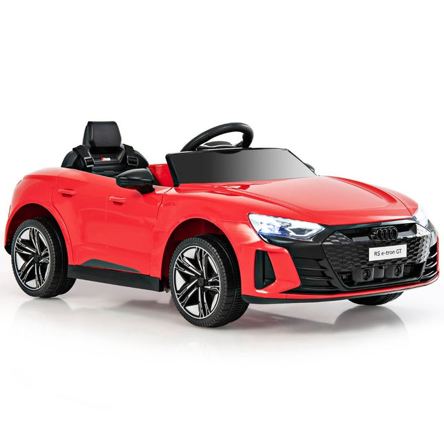 Dětské elektrické auto Audi RS s 2.4 G dálkovým ovládáním, hudbou a světlomety, červené