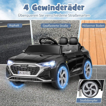 Dětské elektrické auto Audi SQ8, 12V, dálkové ovládání, černé