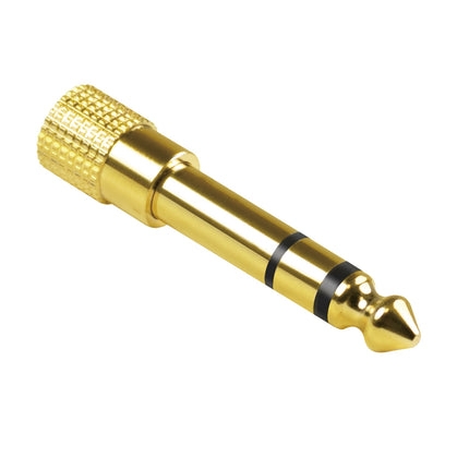 Audio adaptér 6.35mm jack na 3.5mm zdířku, pozlacený