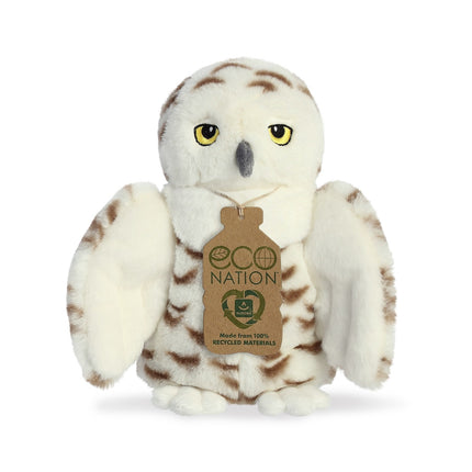 Aurora Eco Nation plyšová sovice sněžní, 20 cm