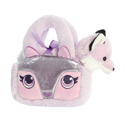 Aurora Fancy Pals plyšová liška v taštičce, 20 cm