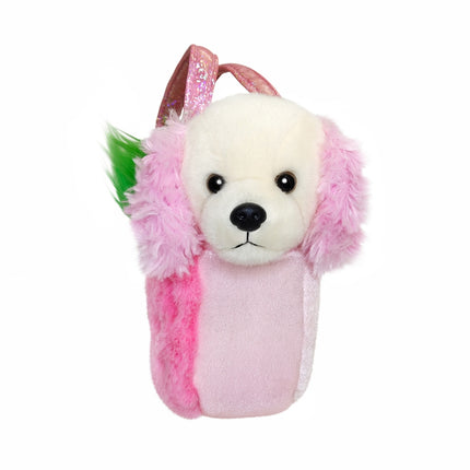 Aurora Fancy Pals plyšák – jahodový pudlík v taštičce, 20 cm