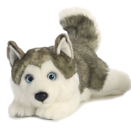 Aurora Miyoni plyšák husky (šedý), 27 cm