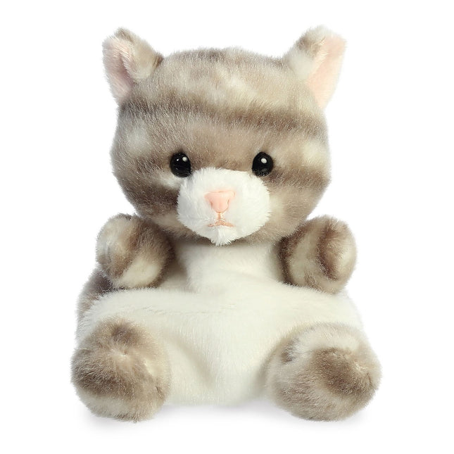 Aurora Palm Pals plyšák šedá mourovatá kočka, 11 cm