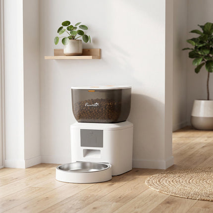 Automatické krmítko pro kočky, 4L, ovládání aplikací přes WiFi, hlasový vzkaz