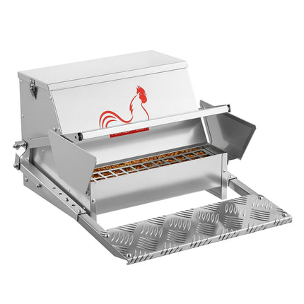 Automatic Chicken Feeder, 25 lb Treadle, Lockable Lid