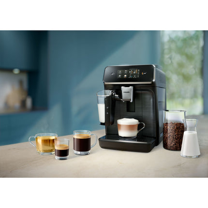Vollautomatische Espressomaschine mit LatteGo Milchsystem, 4 Kaffeespezialitäten