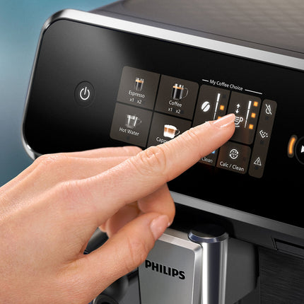 Vollautomatische Espressomaschine mit LatteGo Milchsystem, 4 Kaffeespezialitäten