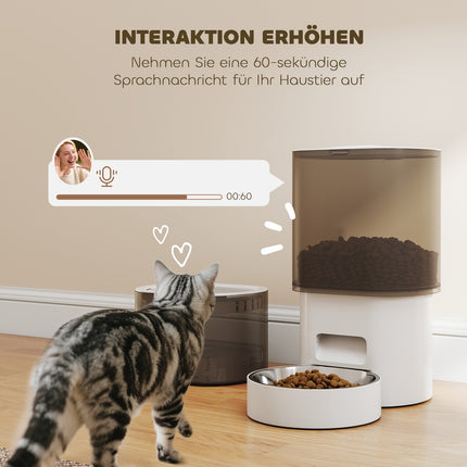 Automatic Pet Feeder & 2.5L Water Dispenser for Cats/Dogs