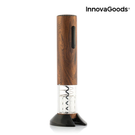 Automatická nabíjecí vývrtka s dřevěným efektem Corkout InnovaGoods