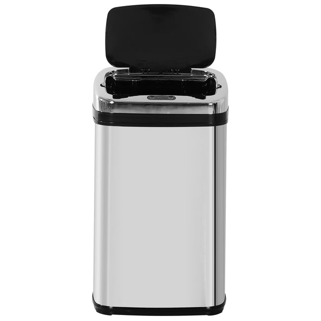 Automatický senzorový odpadkový koš, 30L, hranatý nerez