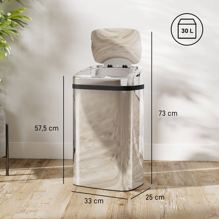 Automatic Sensor Trash Can, 30L Stainless Steel