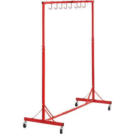 Automotive Paint Rack Stand, 5–7 Ft, 66 Lb, Wheels
