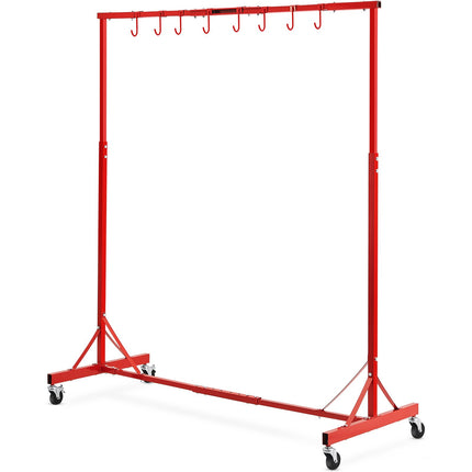Automotive Paint Rack Stand, 5–7 Ft, 66 Lb, Wheels