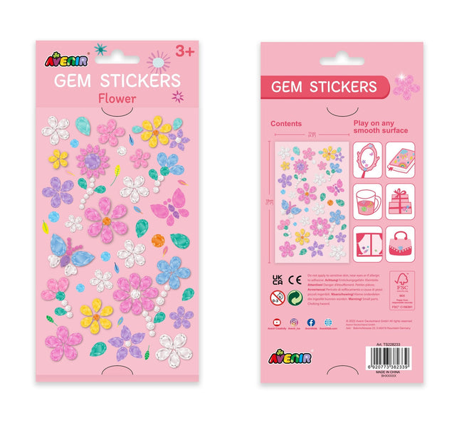 Avenir Gem Stickers Bloem