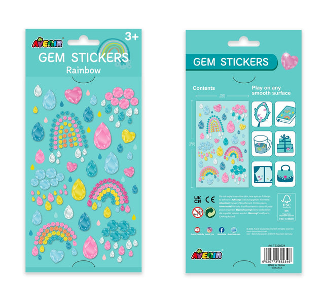 Avenir Gem Stickers Regenboog