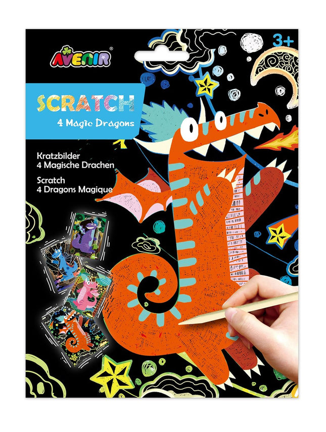 Avenir škrábací obrázky 4 Magic Draci