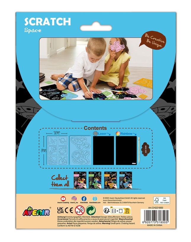 Avenir Scratch Set Met Sjabloon: Ruimte