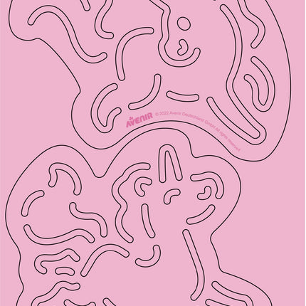 Avenir Scratch Set With Stencil: Unicorns