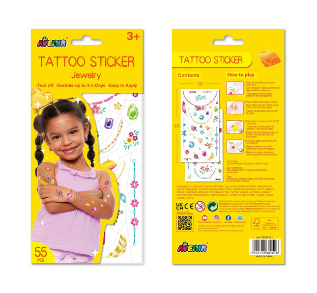 Avenir tattoo sticker sieraden