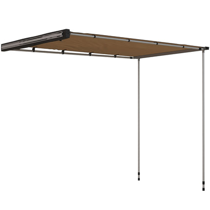 Zatahovací markýza 1,6x2,5 m, khaki, voděodpudivá střecha