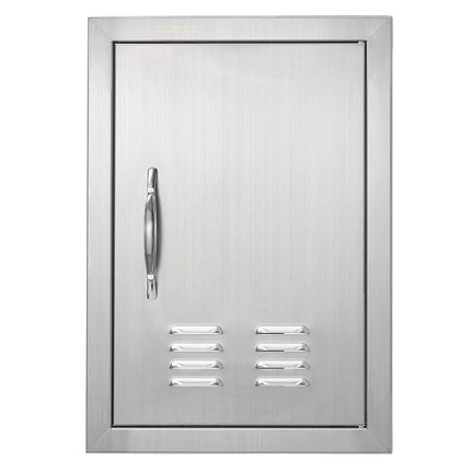 BBQ Access Door, 14x20 in Stainless Steel Flush Mount Vent