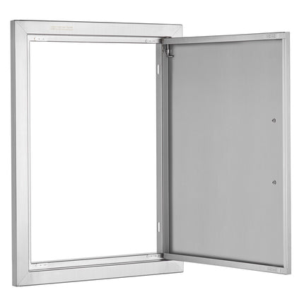 BBQ Access Door 16x22 in, Stainless Steel Flush Mount
