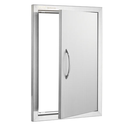 BBQ Access Door 17x24 In, Stainless Steel Flush Mount