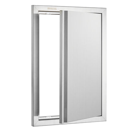 BBQ Access Door, 17x24 In Stainless Steel Flush Mount Recessed Handle