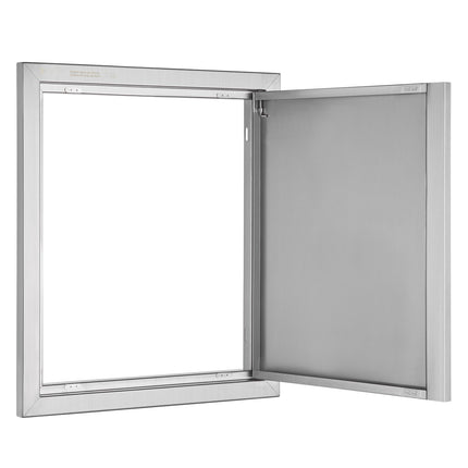 BBQ Access Door 18x21 In, Stainless Steel, Flush Mount