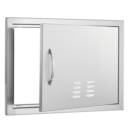 BBQ Access Door, 24x17 in Stainless Steel Vented, Flush Mount