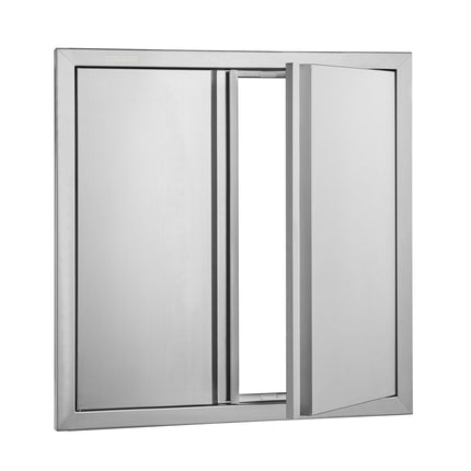 BBQ Access Door, 24x24 In Double Stainless Steel