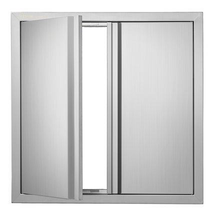 BBQ Access Door, 24x24 In Double Stainless Steel