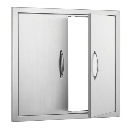 BBQ Access Door, Double Stainless Steel, 660x609 mm