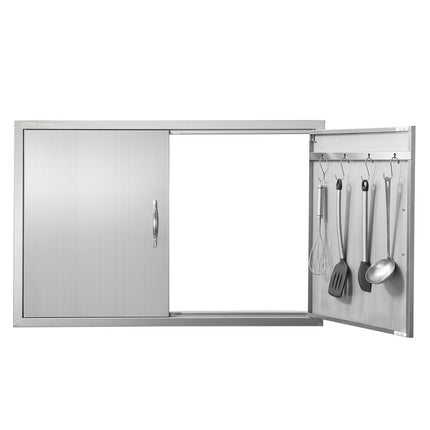 BBQ Access Door, Double Stainless Steel, 990x660 mm
