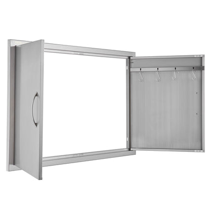 BBQ Access Door, Double Stainless Steel, 990x660 mm