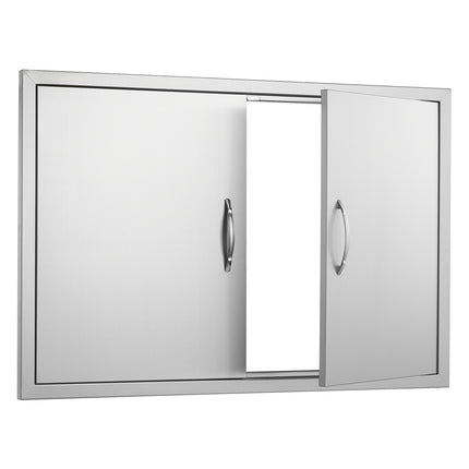 BBQ Access Door, Double Stainless Steel, 990x660 mm