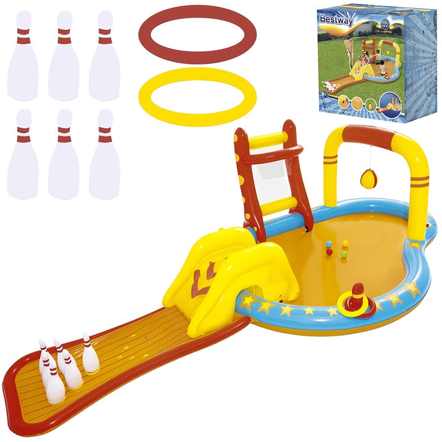 BESTWAY 53068 nafukovací hřiště 435x213x117cm