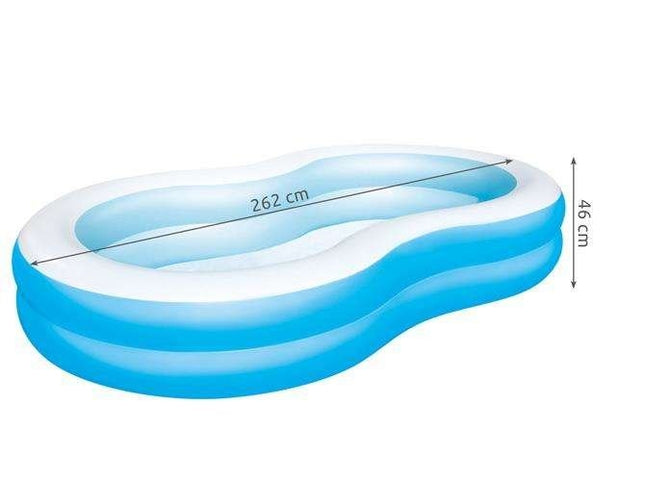 BESTWAY 54117 nafukovací bazén 262x157x46cm