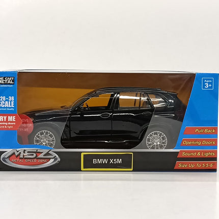 BMW X5M kovový model automobilu, měřítko 1:32