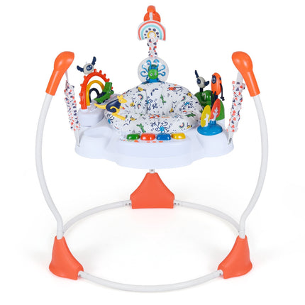 Baby Activity Center with 6 Toys, Music, Lights, Orange