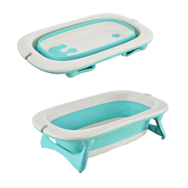 Ergonomická skládací dětská vanička, zelený plast, 84.5 cm