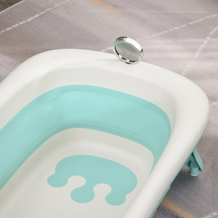 Ergonomická skládací dětská vanička, zelený plast, 84.5 cm