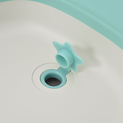 Ergonomická skládací dětská vanička, zelený plast, 84.5 cm