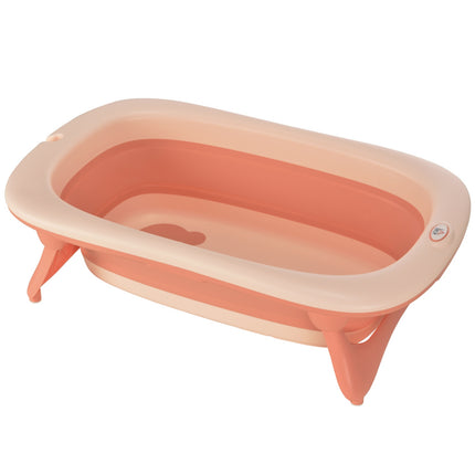 Ergonomická skládací dětská vanička, růžový plast, 84.5 cm