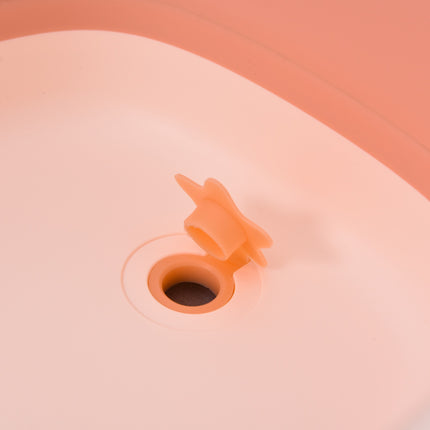 Ergonomická skládací dětská vanička, růžový plast, 84.5 cm