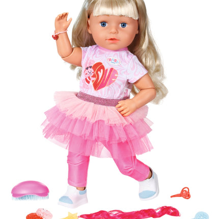 Baby Born panenka sestřička Style & Play blond, 43 cm