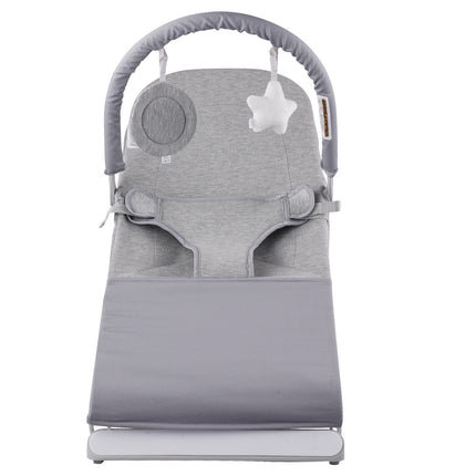 Baby Bouncer, Folding Seat, 2-Position Recline, Toy Bar